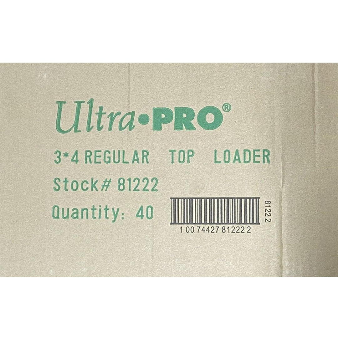 Ultra Pro Regular Series 3"x4" Toploaders Case of 1000 (40 Sealed 25ct Packs)