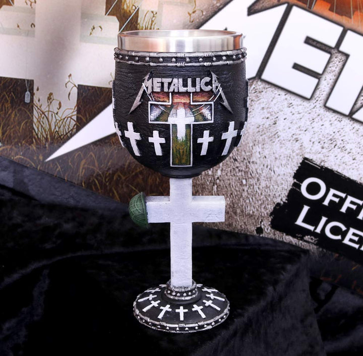 Metallica Master of Puppets Goblet Album Wine Glass 18cm Officially Licensed