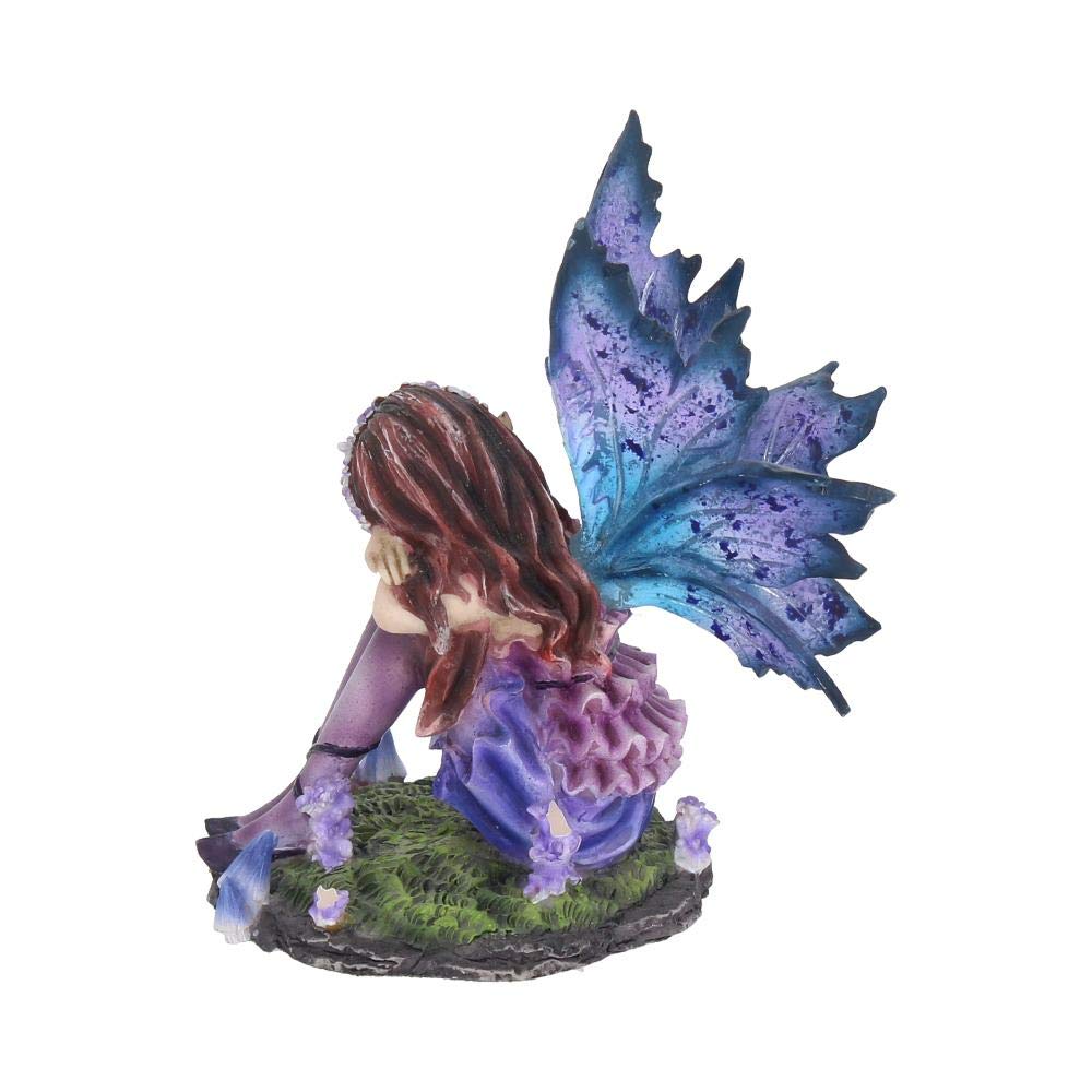 Akina Figurine Purple Blue Floral Fairy Ornament 10cm 4