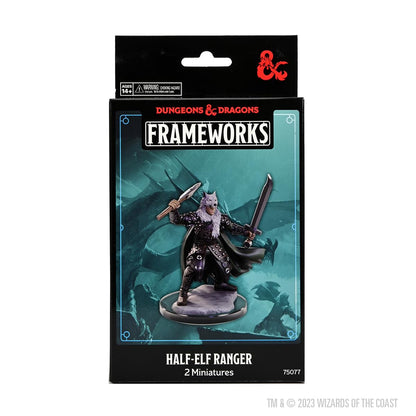 WizKids D&D Frameworks: Male Half-Elf Ranger - Unpainted and Unassembled 5