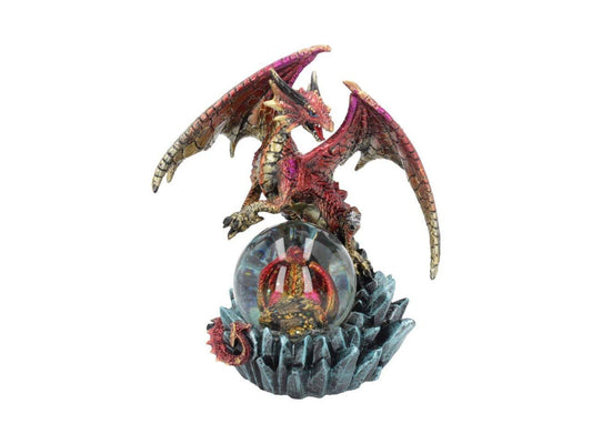 Ruby Oracle Red Dragon Fortune Seer Figurine 18.5cm 2