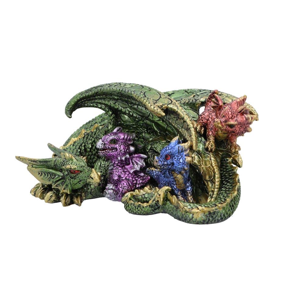 Hatchling Horde Metallic Dragon Figurine 17.3cm 3