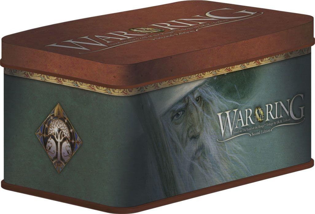 War of the Ring Second Edition Card Box and Sleeves – Gandalf Version 120CT – Durable and Sturdy TTRPG TCG Card Storage – Designed for use with War of the Ring Second Edition – Sleeve size 68 x 120mm 1