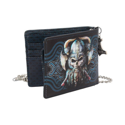 Danegeld Viking Wallet with Decorative Chain Black 11cm 4