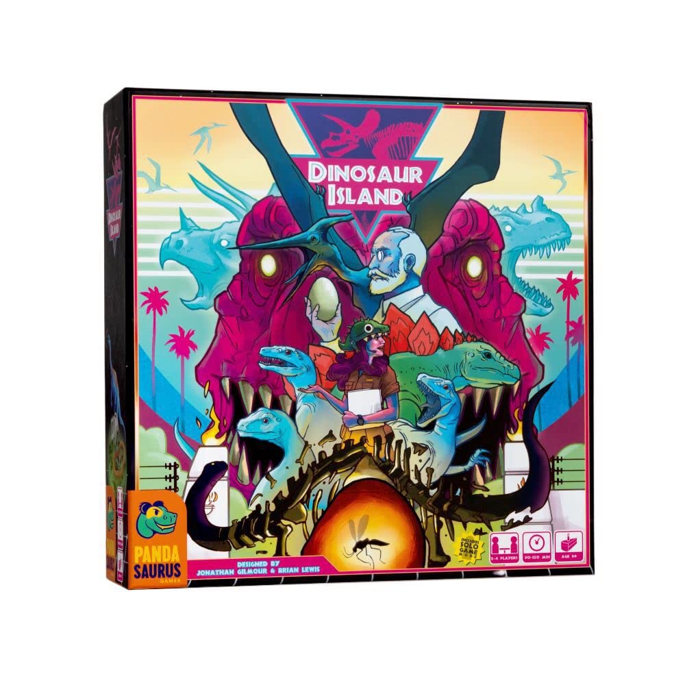 Dinosaur Island Board Game - Create Your Own Dino Park! Worker Placement Strategy Game, Fun Family Game for Kids and Adult, Ages 8+, 1-4 Players, 60-120 Minute Playtime, Made by Pandasaurus Games 1