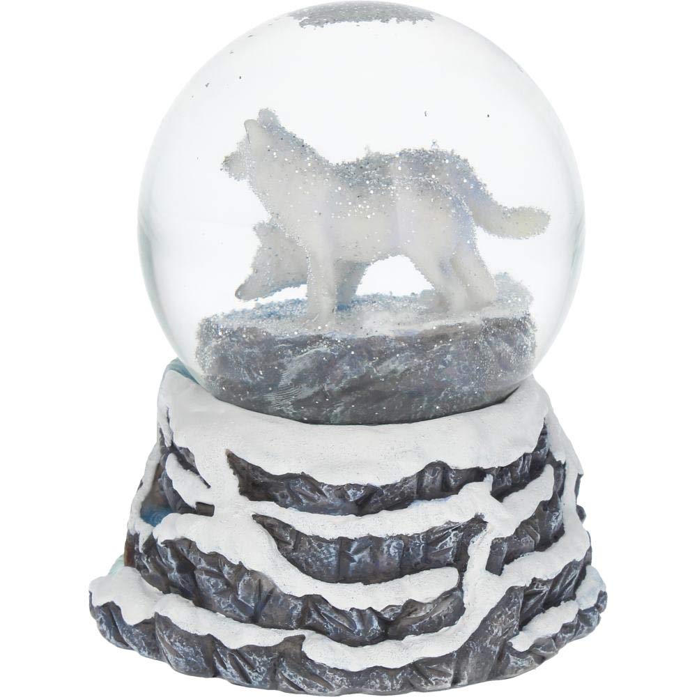 Lisa Parker Warriors of Winter Wolf Snowglobe 14.5cm