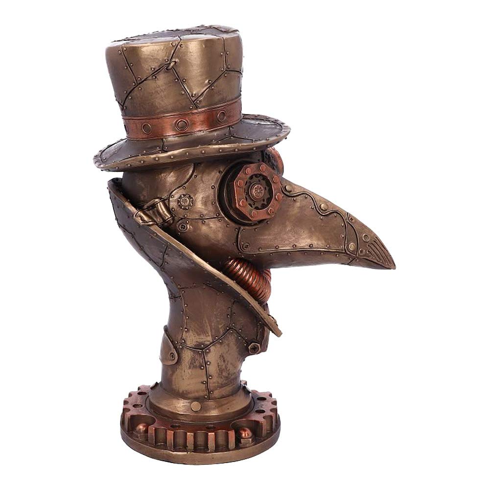 Steampunk Beaky Plague Doctor Bust Figurine 23cm