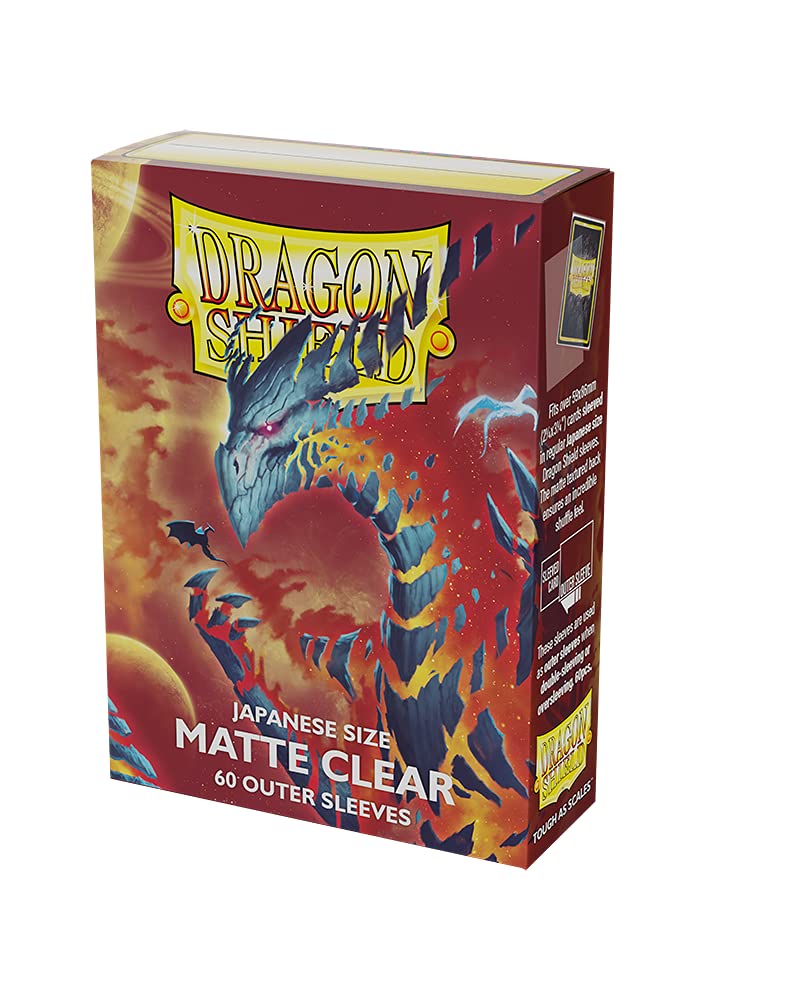 Dragon Shield Japanese Size Matte Outer Sleeves Clear 60 Card Sleeve 1