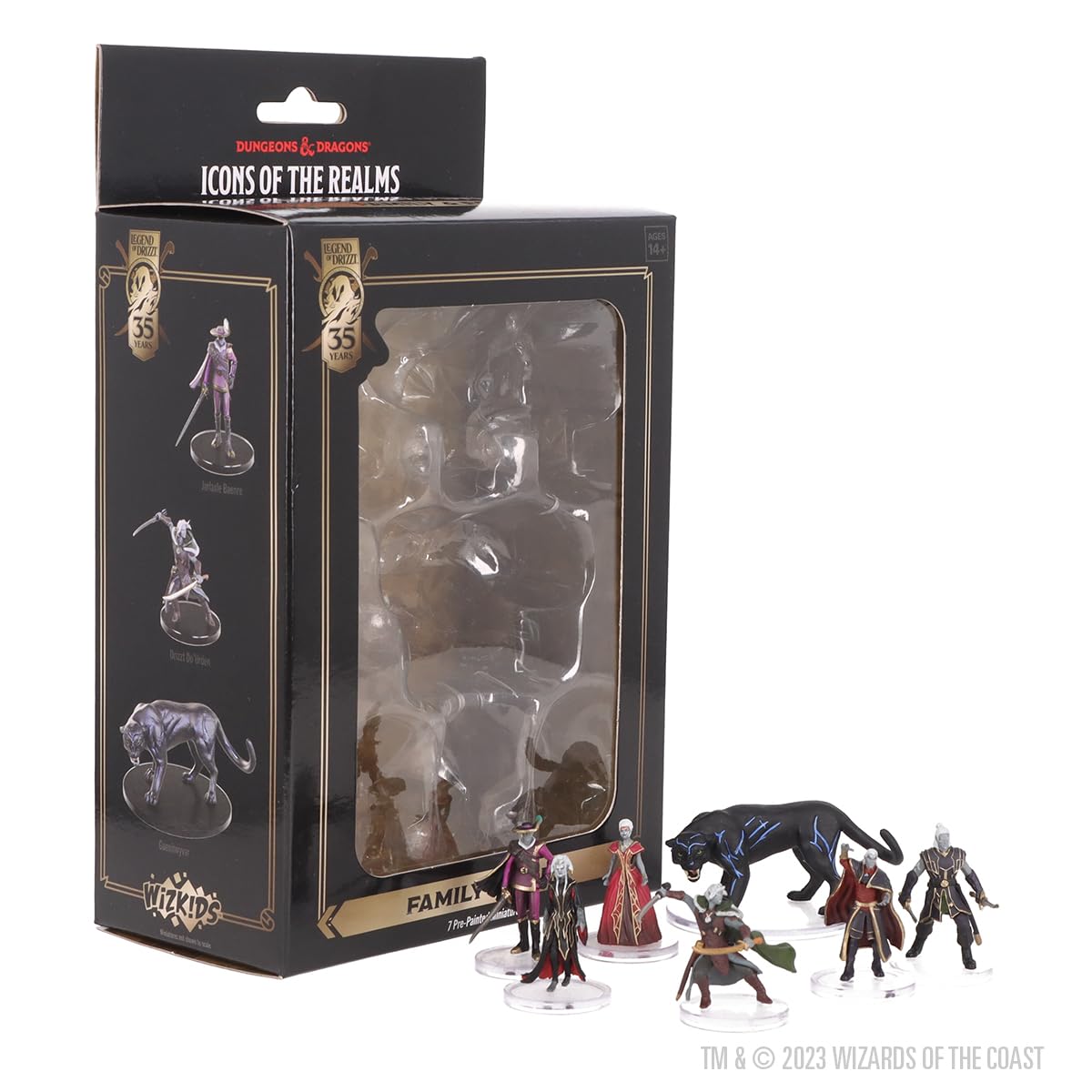 WizKids D&D The Legend of Drizzt 35th Anniversary - Family & Foes Boxed Set Dungeons and Dragons Miniatures 2