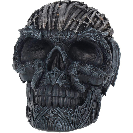Medieval Sword Dragon Skull Gothic Ornament 18.5cm 2