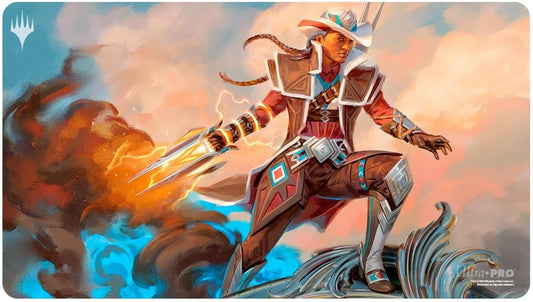 Outlaws of Thunder Junction Playmat Annie Flash for Magic The Gathering 1