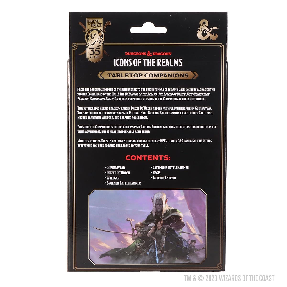 Tabletop Companions Boxed Set D and D The Legend of Drizzt 35th Anniversary Miniature Game by Wiz Kids 4