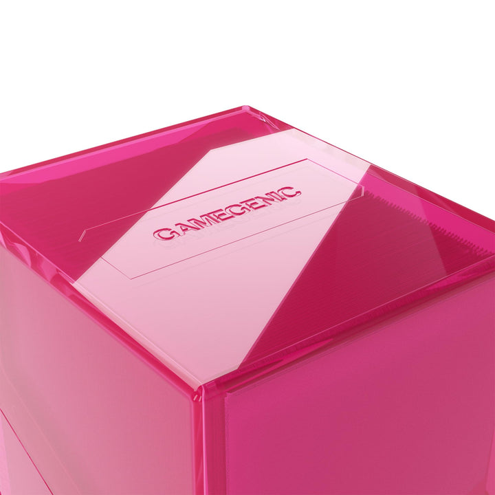 Gamegenic Bastion 100+ XL Deck Box - Compact, Secure, and Perfectly Organized for Your Trading Cards! Safely Protects 100+ Double-Sleeved Cards, Pink Color, Made