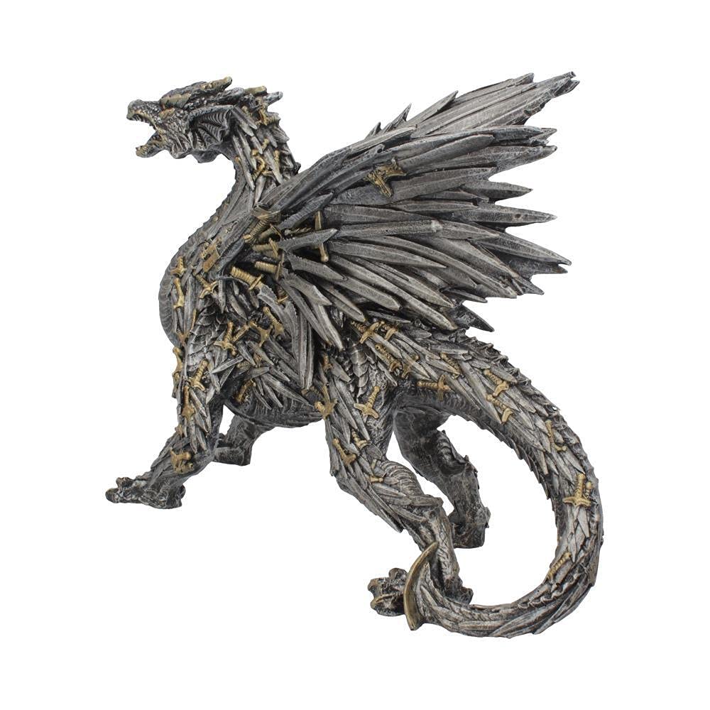 Swordwing Dragon Figure Forged From The Blades Of Enemies 29.5cm