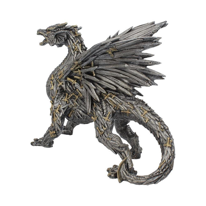 Swordwing Dragon Figure Forged From The Blades Of Enemies 29.5cm