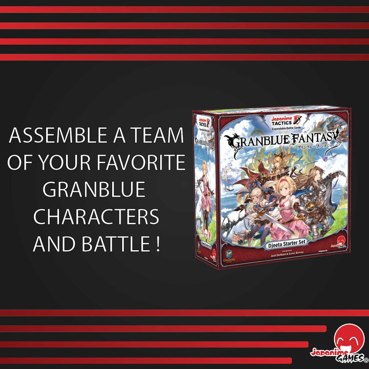 Japanime Tactics: Granblue Fantasy Djeeta Starter Set | from The Creator of Dragon Fire | Strategize and Battle | 2-4 Players Ages 14+