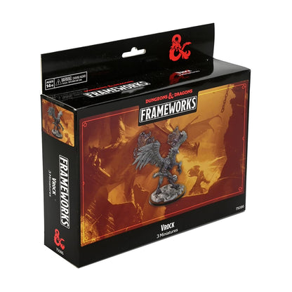 D&D Frameworks Vrock Unpainted and Unassembled Miniature 1
