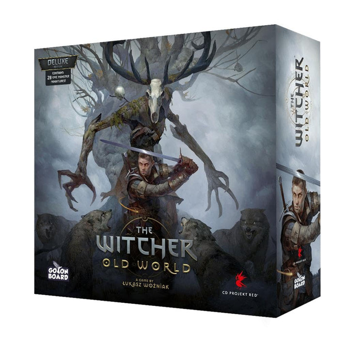 The Witcher Old World Deluxe Edition Board Game - Fantasy & Adventure Strategy Game for Adults, Ages 14+, 1-5 Players, 90-150 Min Playtime, Made by Go On Board