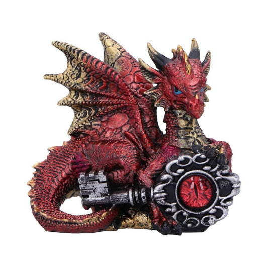 Keeper of the Key Red a Dragon Guardian Figurine 9cm 1