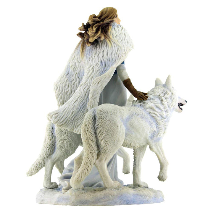 Anne Stokes Winter Guardians Wolf Companion Figurine 23cm