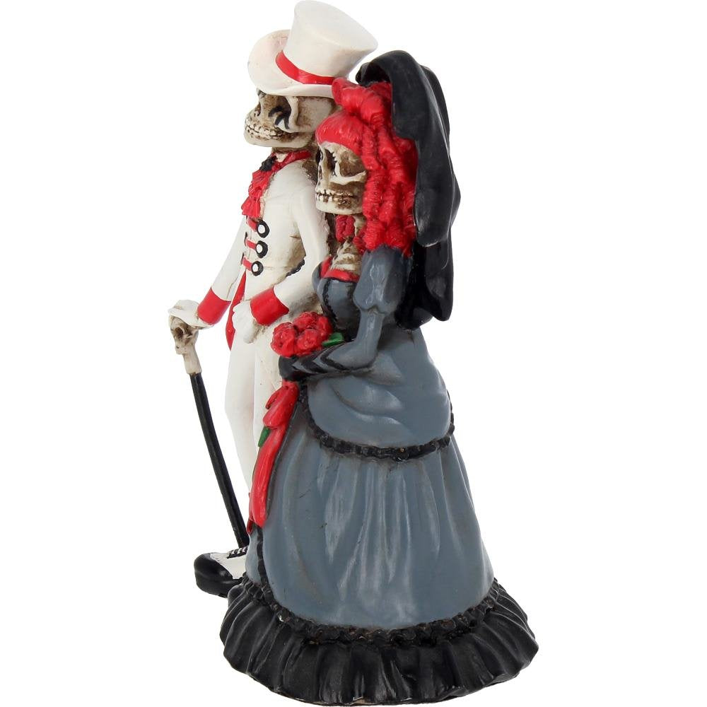 Forever By Your Side Figurine Skeleton Wedding Bride Groom Valentine 14cm