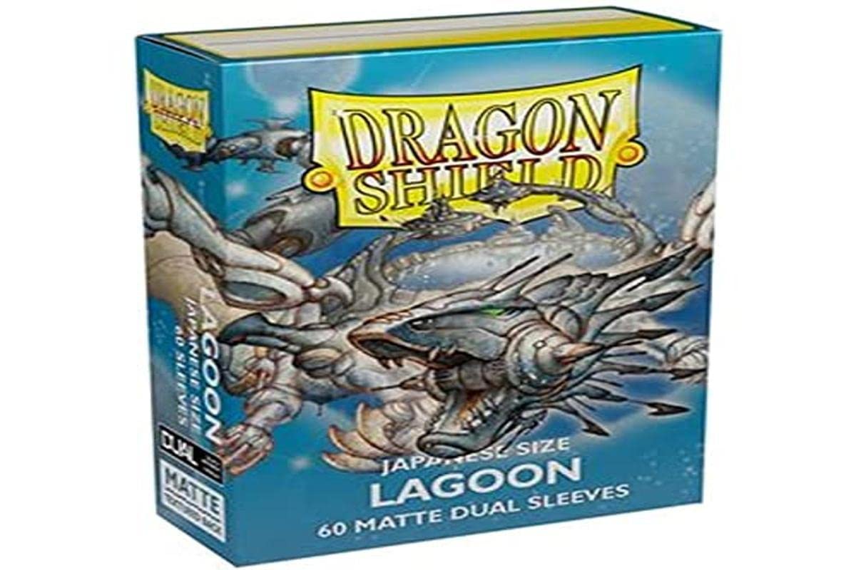 Arcane Tinman Dragon Shield Dual Matte Japanese Sleeves (60-Pack) - Orchid, Eucalyptus, Lagoon, Lightning, or Snow (Lagoon) 1