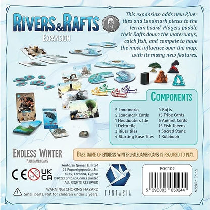 Endless Winter Paleoamericans Rivers & Rafts Board Game Expansion Prehistoric Strategy 3
