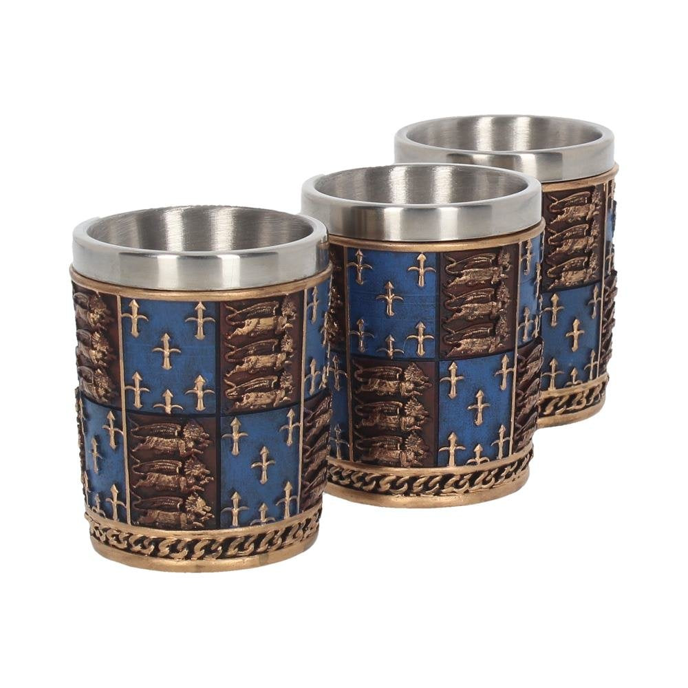 Medieval Edwardian Set of 4 Shot Glasses 8