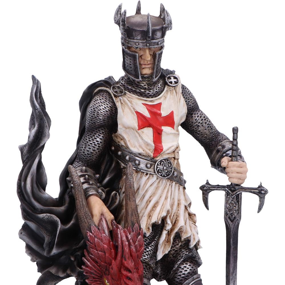 Cinders of Glory Crusader Knight and Slain Dragon Figurine 32cm 6
