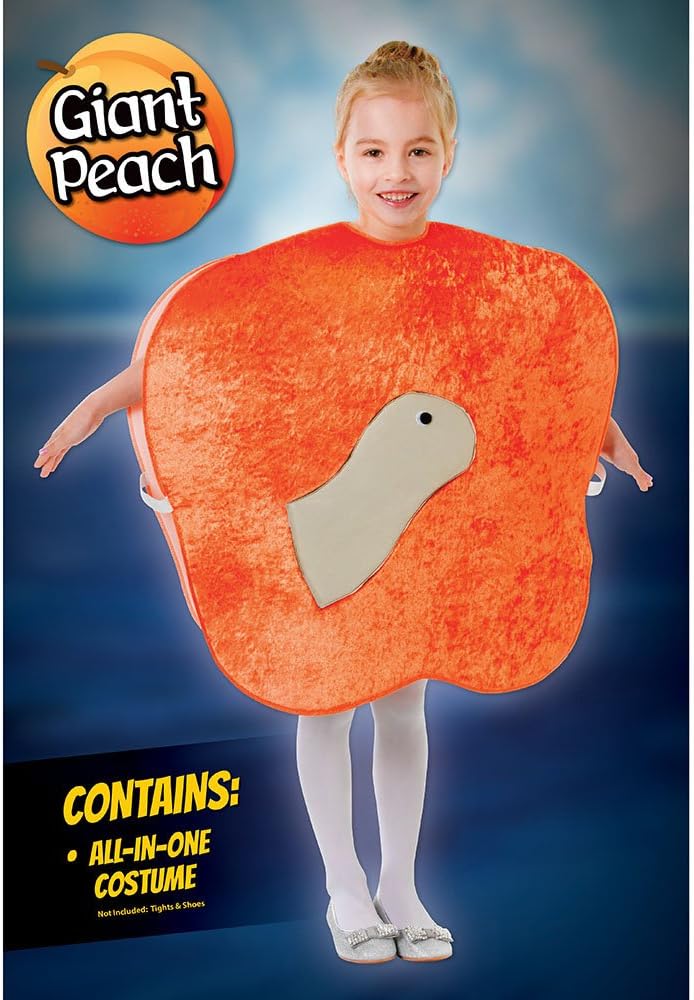 Giant Peach with Worm Childrens Costume Book Day