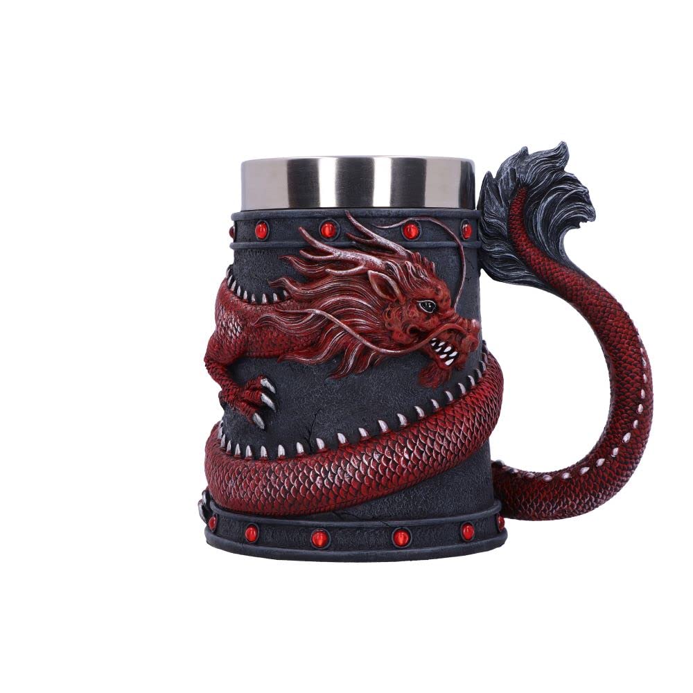 Dragon Coil Tankard Red 16cm