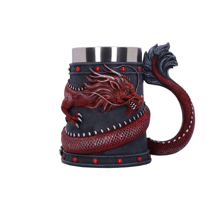 Dragon Coil Tankard Red 16cm