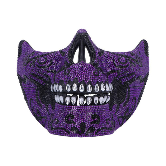 Jewelled Masquerade Purple 17.5cm Day of the Dead Mask for Cosplay 2
