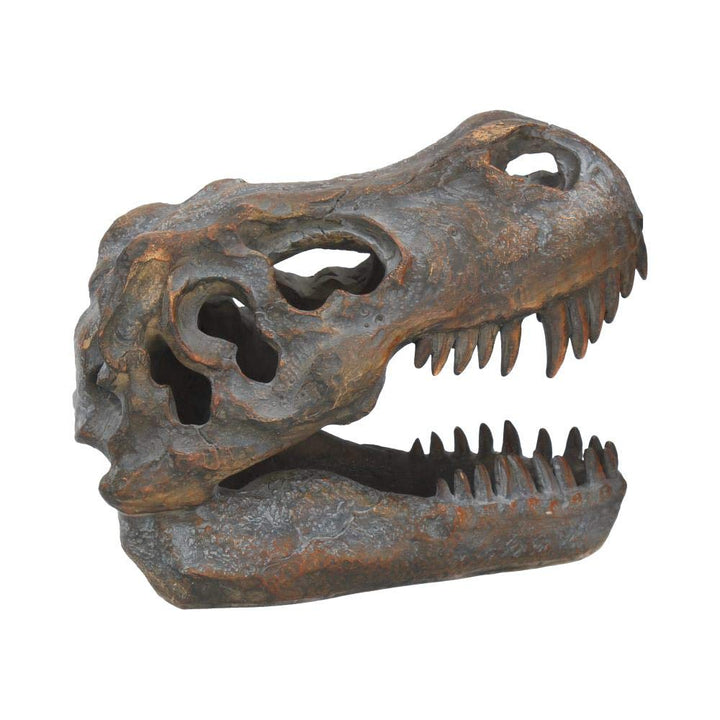 Freestanding Tyrannosaurus Rex Skull Figurine Ornament 16cm