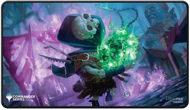 MTG Commander Series Release 4 Black Stitched Playmat Tinybones Trinket Thief