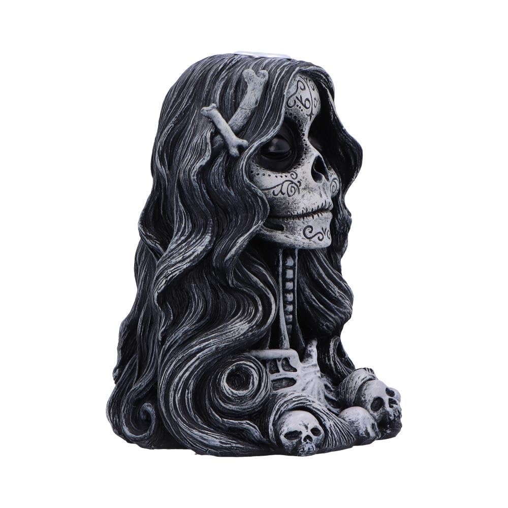 Calaveras Offering Gothic Day of the Dead Inspired Backflow Incense Burner 16cm 4