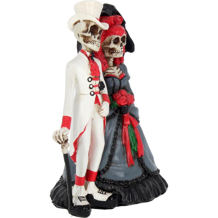 Forever By Your Side Figurine Skeleton Wedding Bride Groom Valentine 14cm