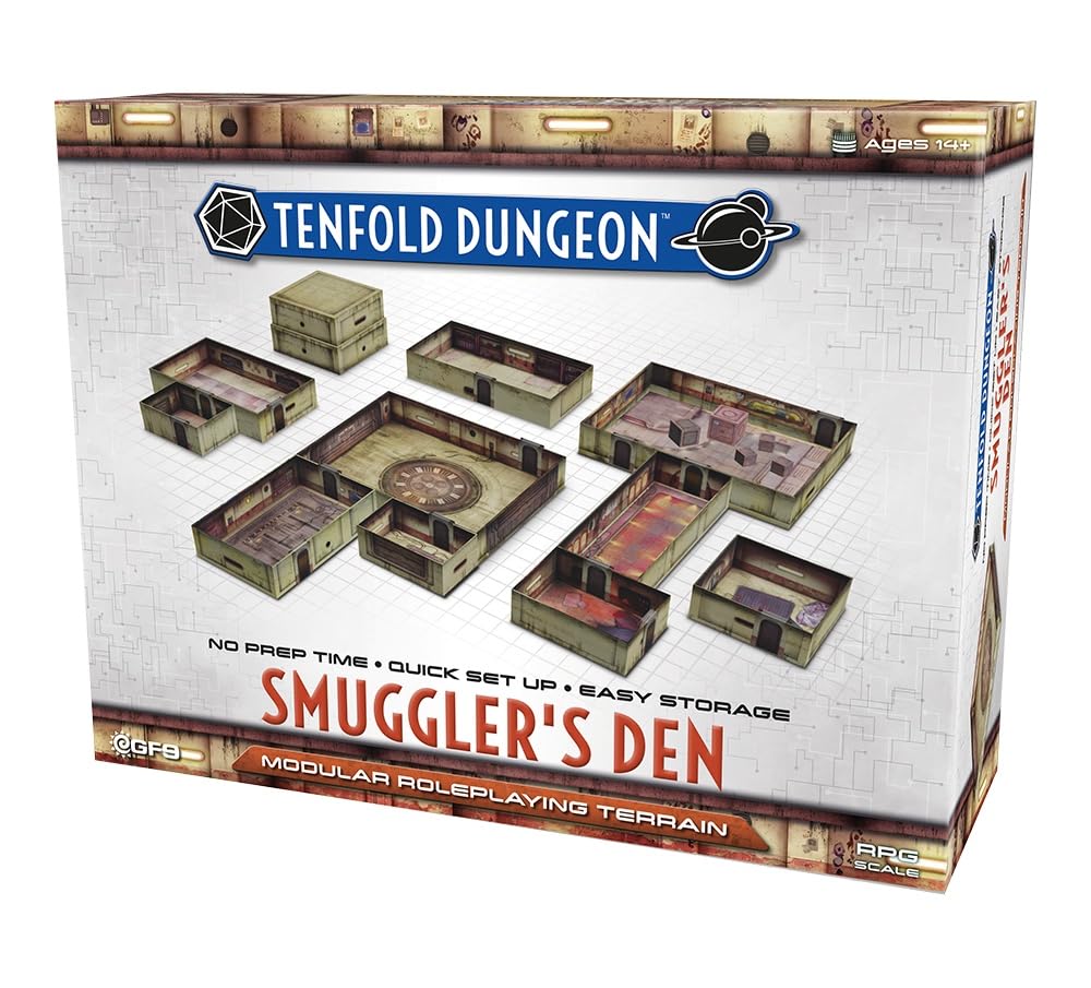 Tenfold Dungeon: Smuggler's Den | Modular Roleplaying Terrain