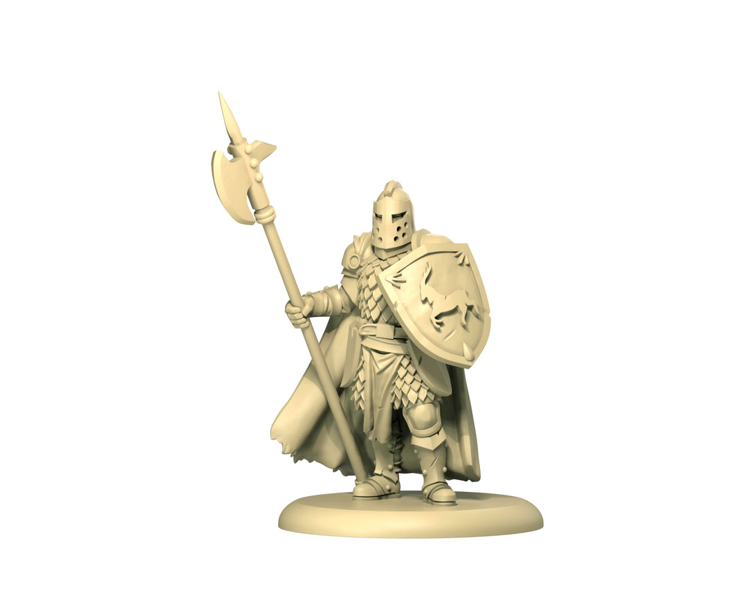 CMON A Song of Ice and Fire Tabletop Miniatures Game Baratheon Halberdiers Unit Box - House Baratheon Vanguard Defense! Strategy Game for Adults, Ages 14+, 2+ Players, 45-60 Minute Playtime, Made