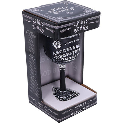 Black and White Spirit Board Goblet Glass 6