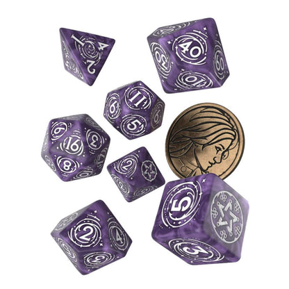 Q-Workshop Witcher Dice Set. Yennefer - Lilac and Gooseberries 3