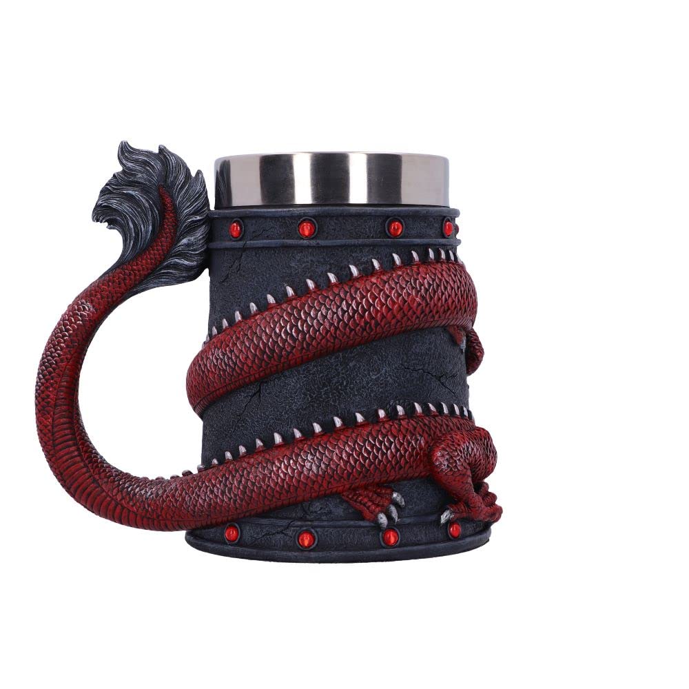 Dragon Coil Tankard Red 16cm 4