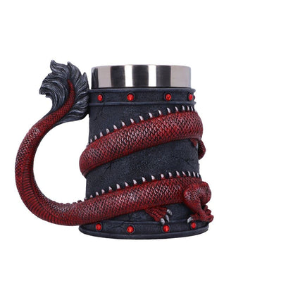 Dragon Coil Tankard Red 16cm 4