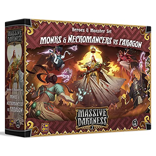 Monks and Necromancers vs The Paragon Massive Darkness 2 Board Game by CoolMiniOrNot Inc 1