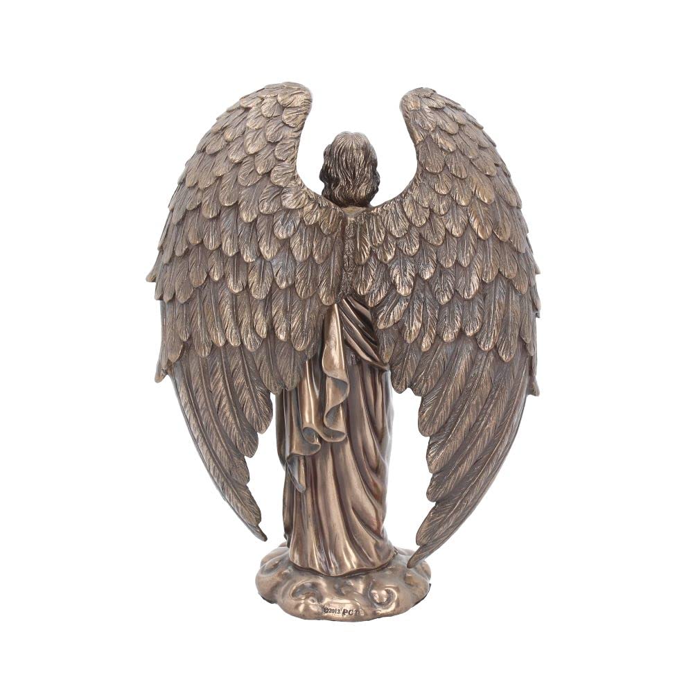Bronzed Flower of Life Metatron Archangel Figure 26cm 5