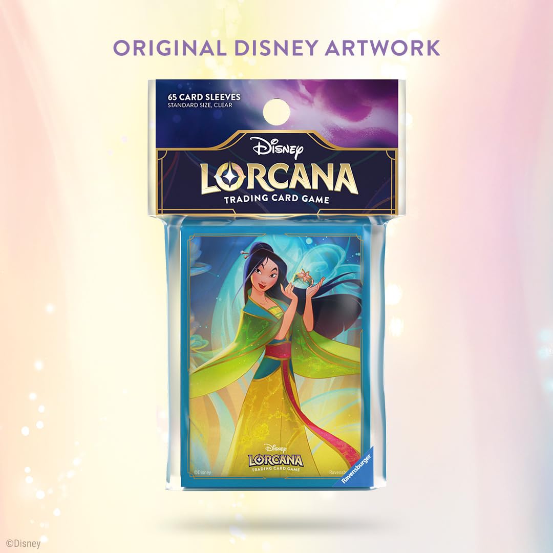 Disney Lorcana TCG Card Sleeve Pack 65 ctn Mulan Set 9 Trading Card Game by Ravensburger 4