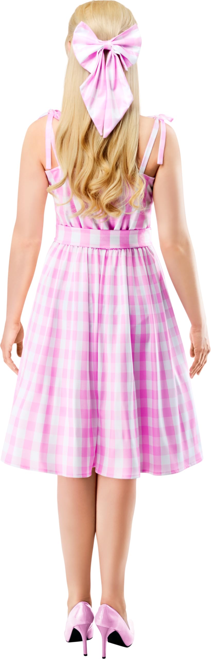 Barbie Perfect Day Costume Dress in Pink from The Movie with Belt and Hair Bow 6