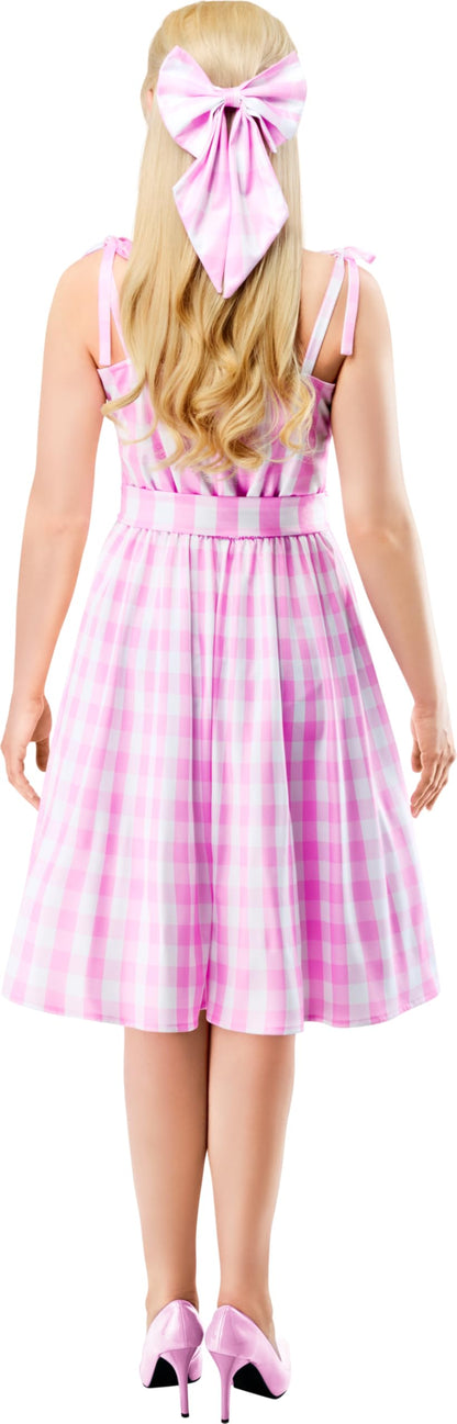 Barbie Perfect Day Costume Dress in Pink from The Movie with Belt and Hair Bow 6