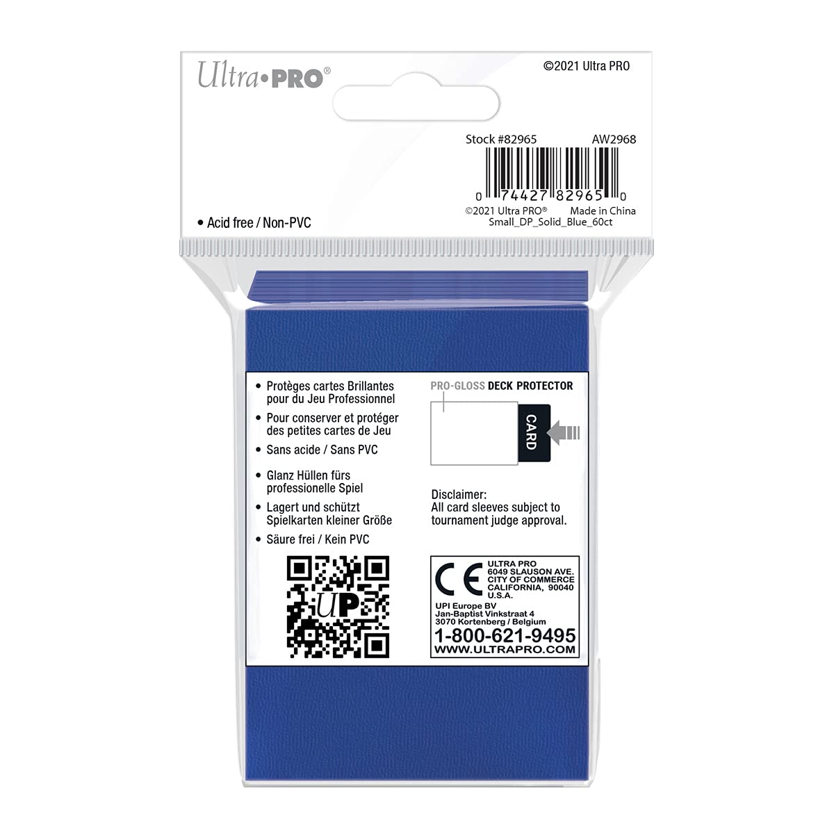 UNIT Small Deck Protectors 60ct Blue Gaming Accessory by Ultra Pro 2