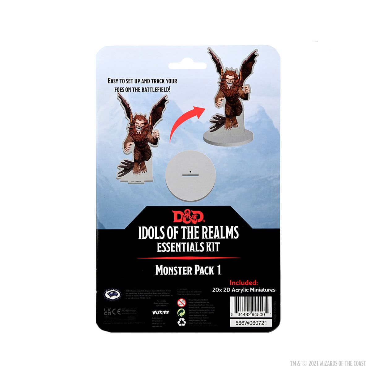 D and D Idols of the Realms Essentials 2D Miniatures Monster Pack 1 Miniature Game by Wiz Kids 2